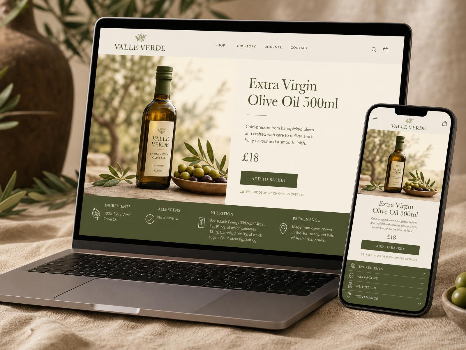 Food product page