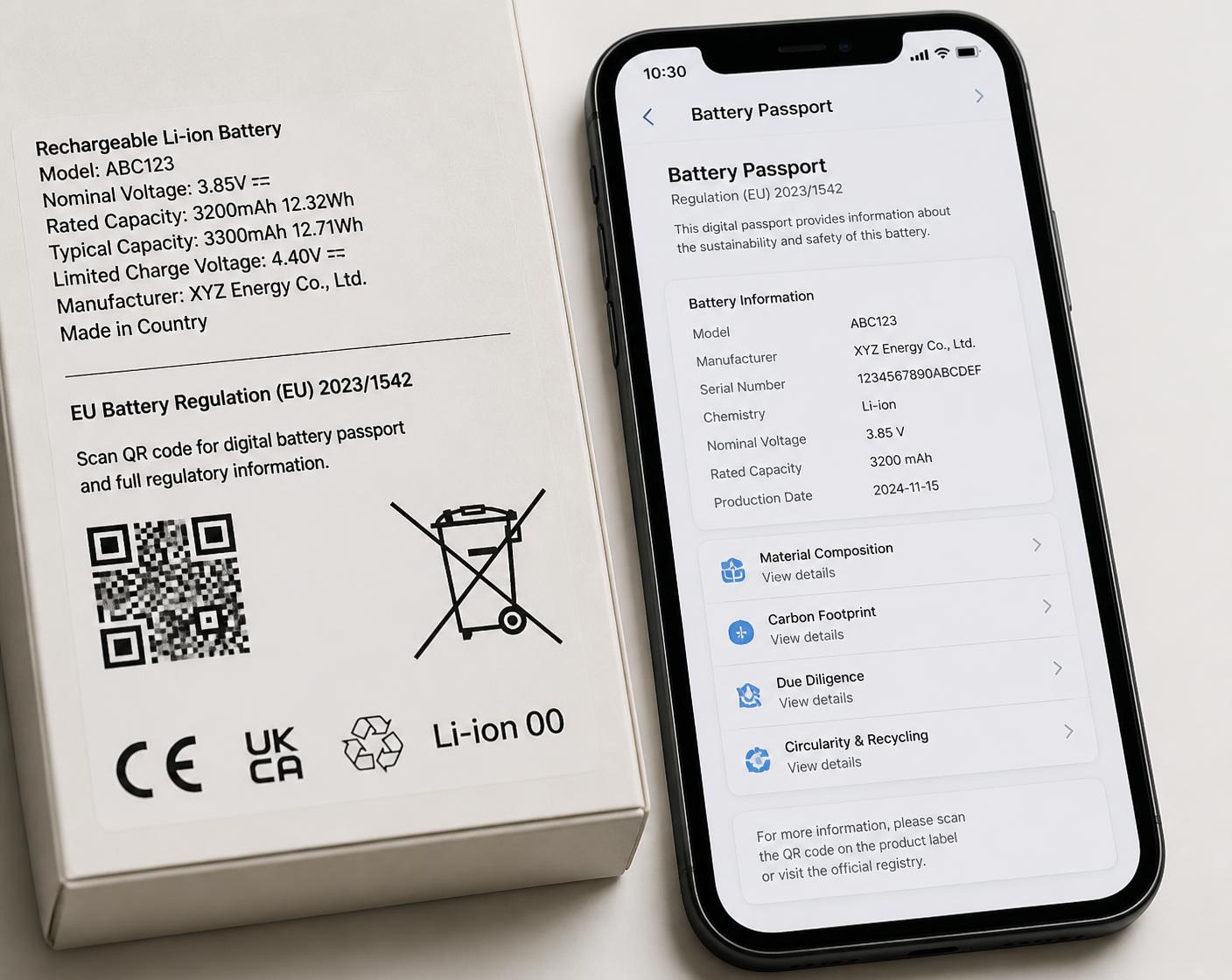 SmartLinks connected battery labelling and passport experiences